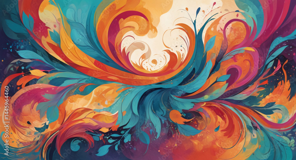 Abstract Seamless Pattern With Waves Abstract Seamless Pattern With Waves