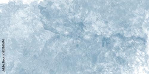 Blue pigment watercolor texture with cloudy background and brush expressions

