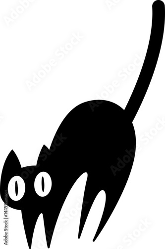Cat silhouette, icon, shape, design, emoji, emoticon