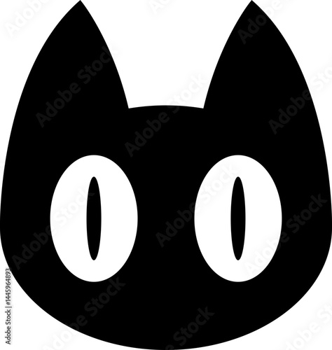 Cat silhouette, icon, shape, design, emoji, emoticon