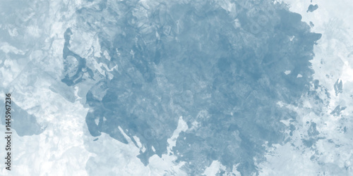 Sky-inspired watercolor design in blue with soft shadows and texture

