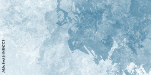 Sky-inspired watercolor design in blue with soft shadows and texture

