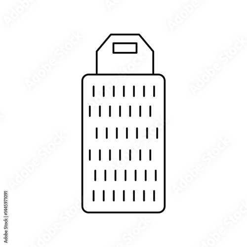 grater lineal icon with white background vector stock illustration