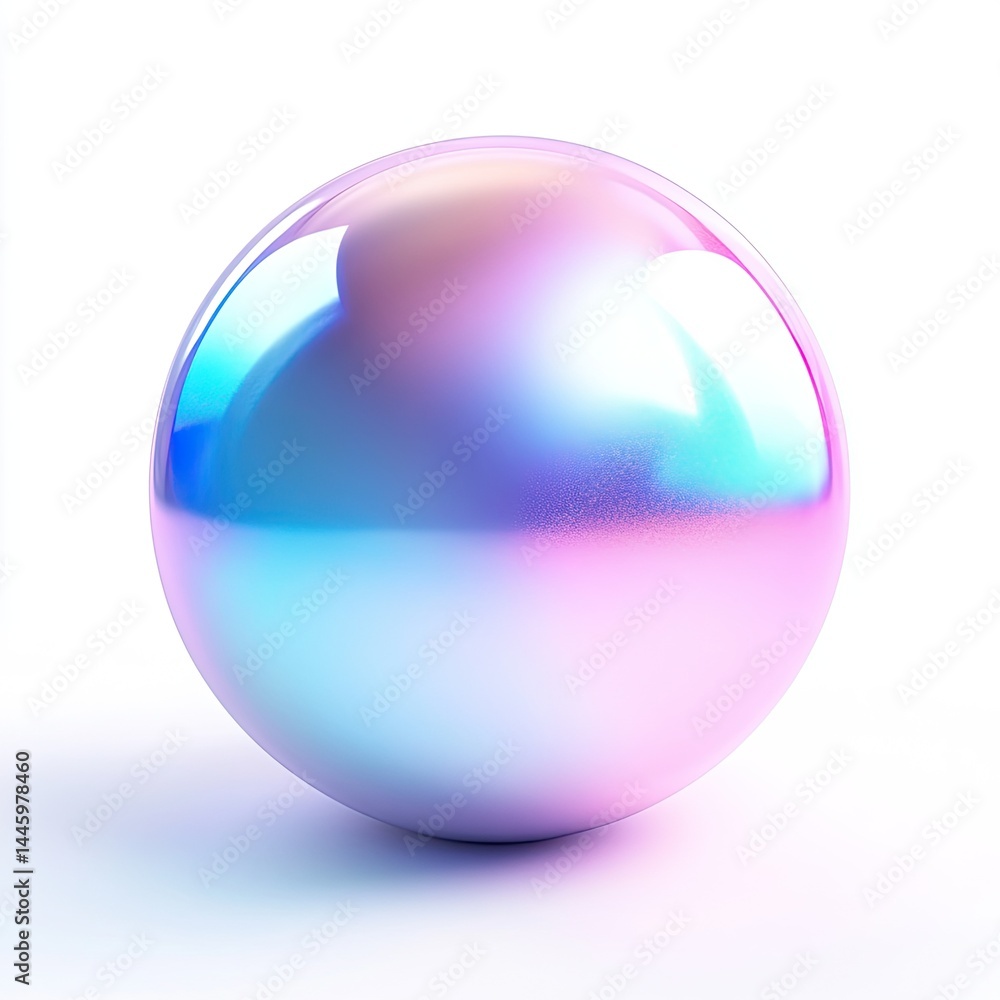 Obraz premium Colorful, iridescent sphere (1)