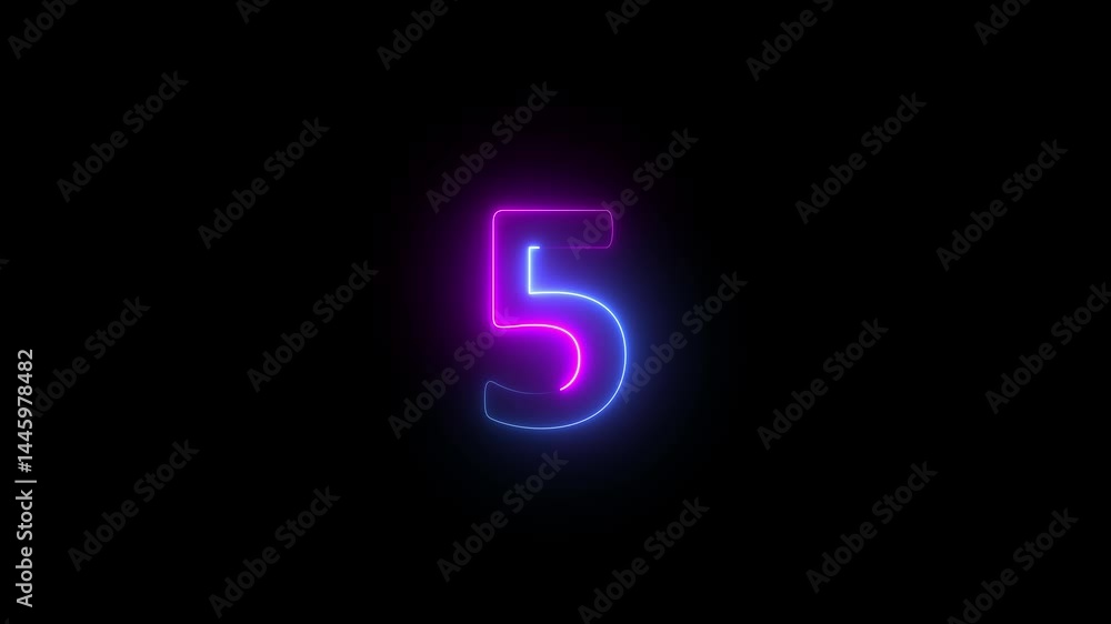 Countdown timer. blue and red color top ten countdown animated. 10 to 0 Countdown On Alpha. Countdown timer 10 seconds animation from 10 to 0 seconds, Digital 10 Seconds countdown timer.