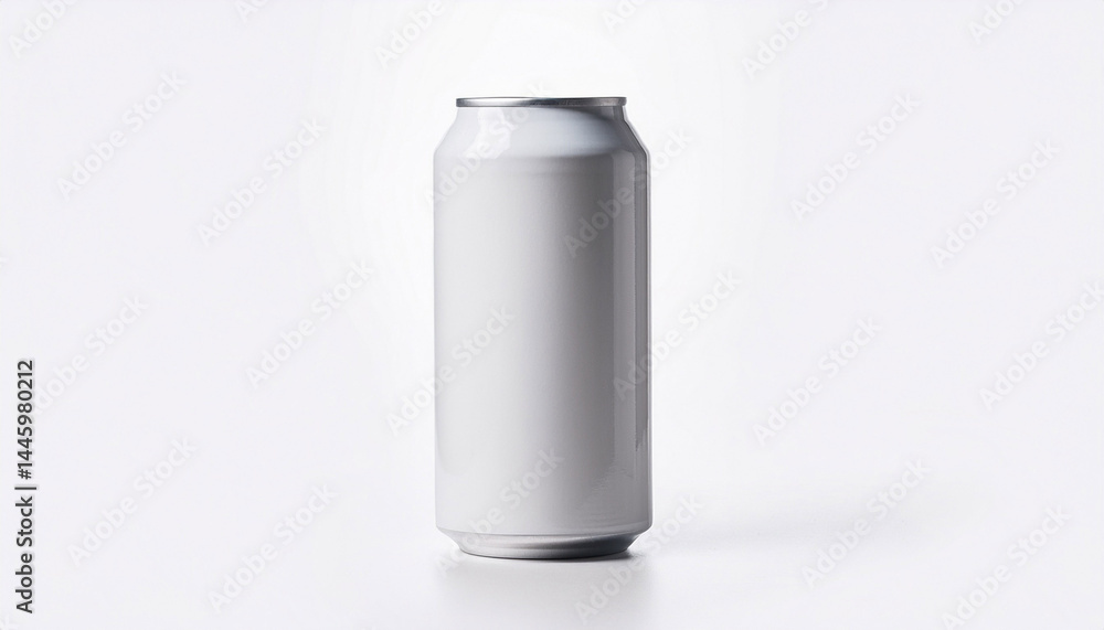 a white blank aluminum can mockup isolated on a white background a white blank aluminum can mockup isolated on a white background