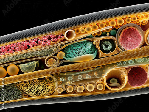 Plant Stem Cross-Section, SEM.
