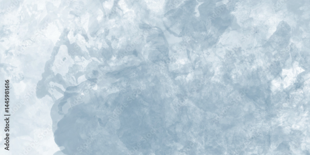 Obraz premium Abstract handmade watercolor artwork in light blue with grunge and ink overlay