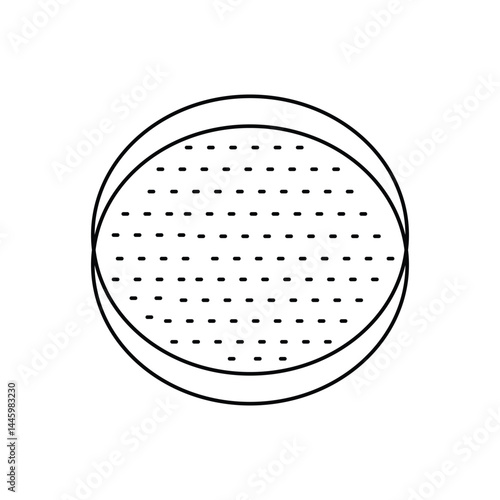 sieve lineal icon with white background vector stock illustration