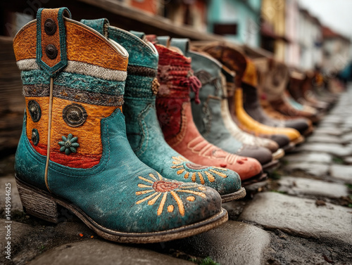 Colorful Western Boots on C...