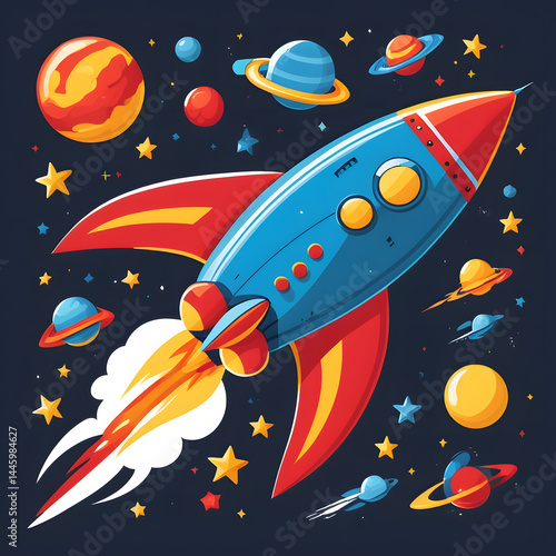 rocket in space