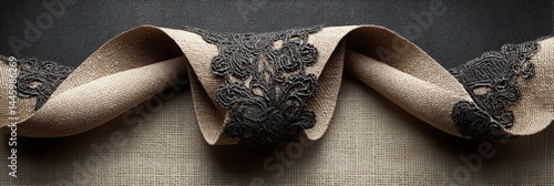 ``` Elegant Lace on Linen ```