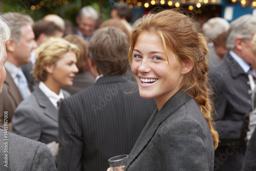 Smiling professional at a b...