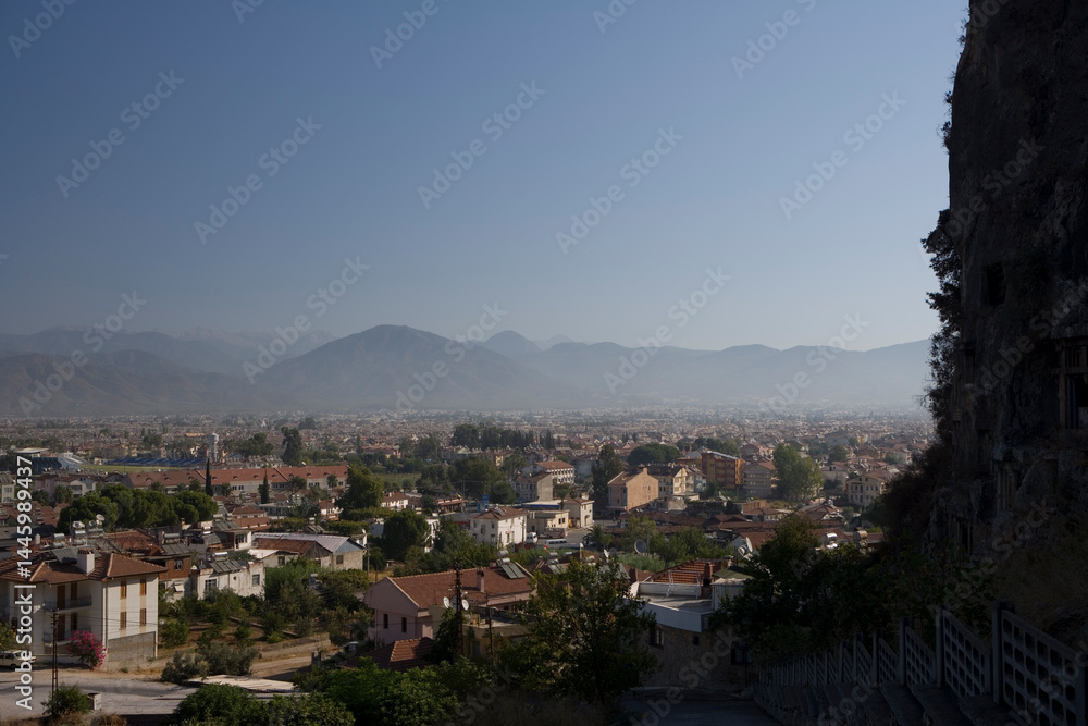 Obraz premium Türkiye ruins of the city of Demre Myrra on a sunny autumn day