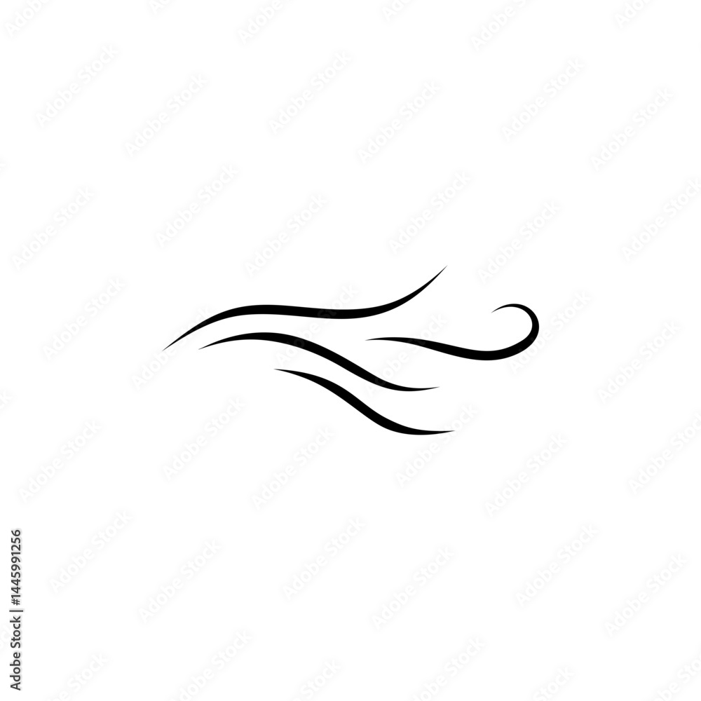 Wave sea line doodle. Hand drawn sketch water wave Wave sea line doodle. Hand drawn sketch water wave