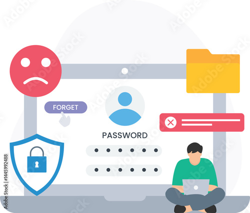 Login error or authentication failure, incorrect password or username mismatch, account lockout or access denial, login credentials error or access issues, system timeout or session expiry, password r