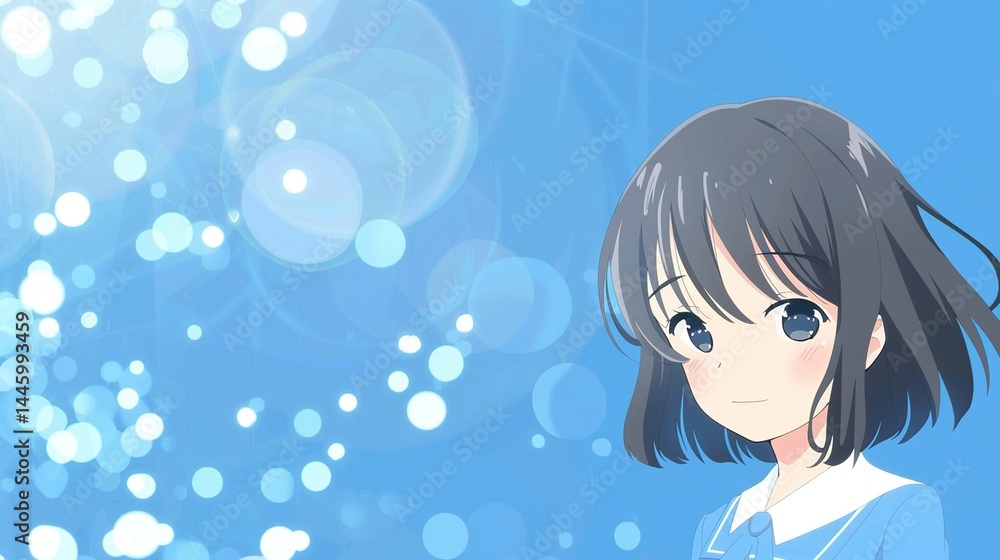 Light Blue Cartoon Anime Style Background: A Delightful Fusion of Whimsy and Visual Charm Light Blue Cartoon Anime Style Background: A Delightful Fusion of Whimsy and Visual Charm