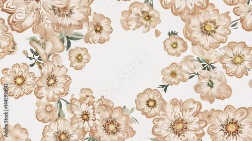 Seamless Flower Pattern for Stylish Background and Wallpaper Design
