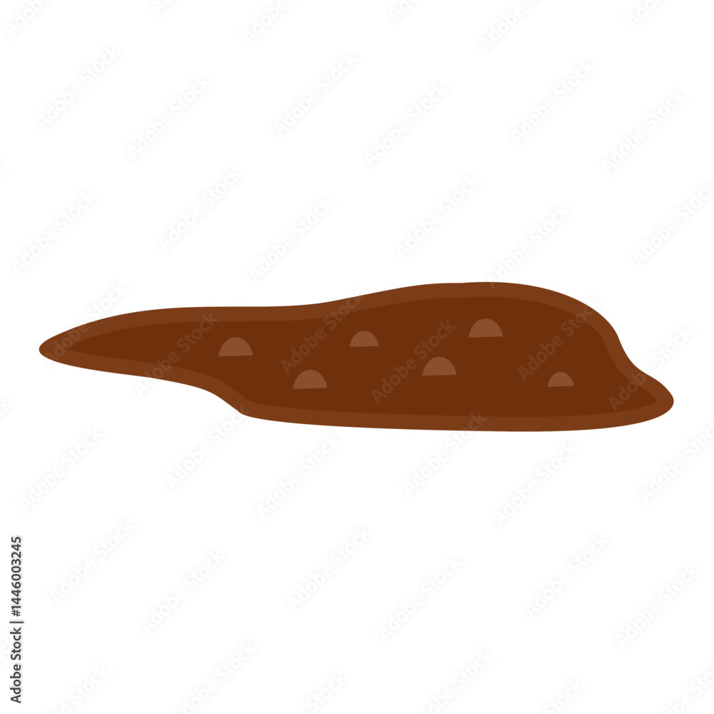 Simple mud puddle vector illustration Simple mud puddle vector illustration