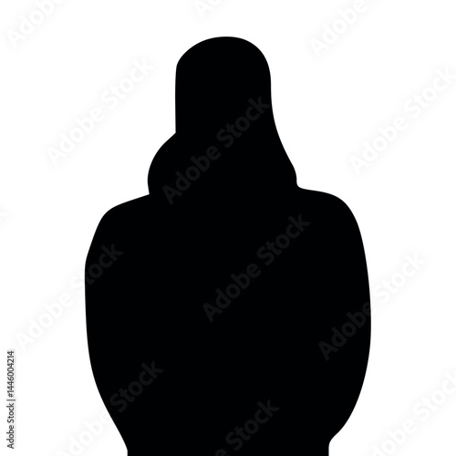 Silhouette of a alone man