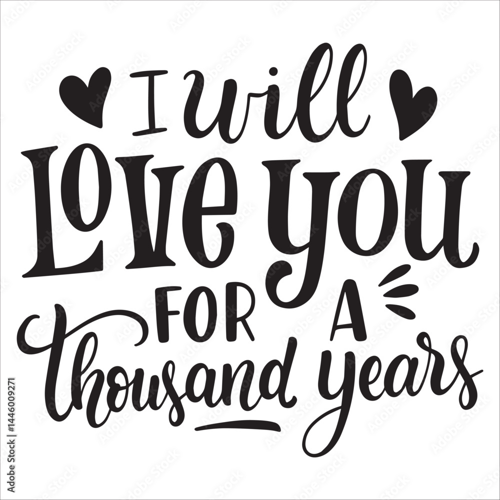 Obraz premium i will love you for a thousand years