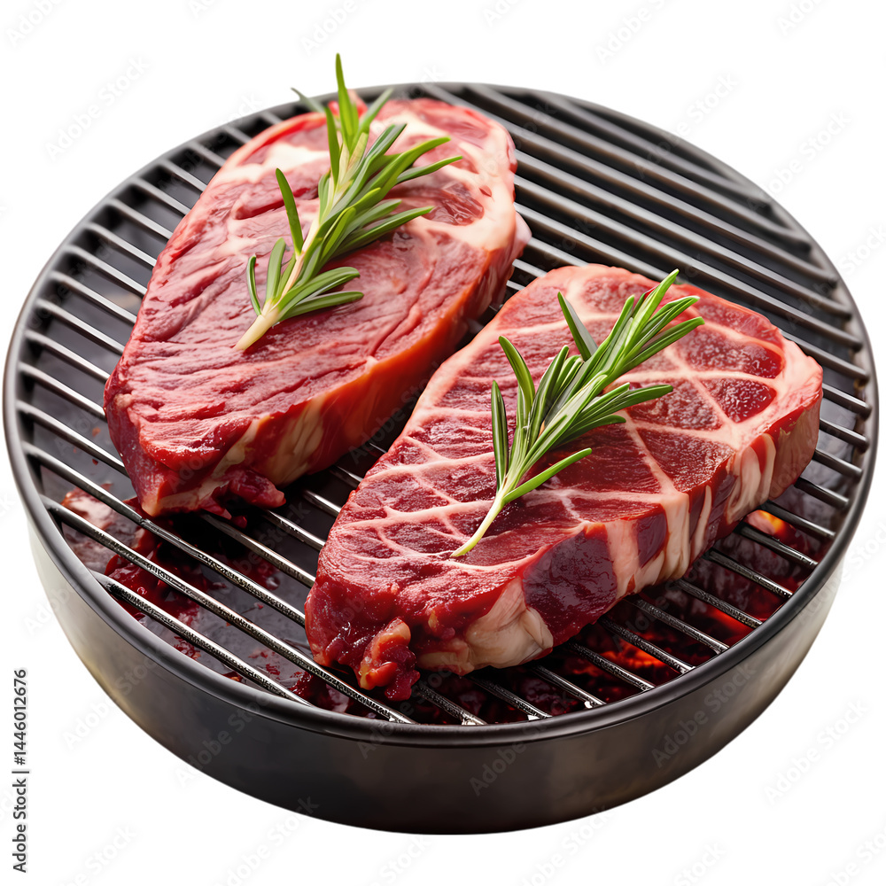 Grilled Steak Rosemary Food Photography isolated on transparent background Grilled Steak Rosemary Food Photography isolated on transparent background