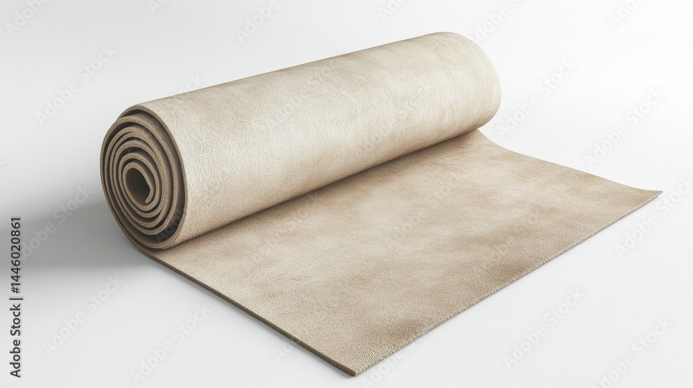 Fototapeta premium Beige Fabric Roll - Modern Design Sample