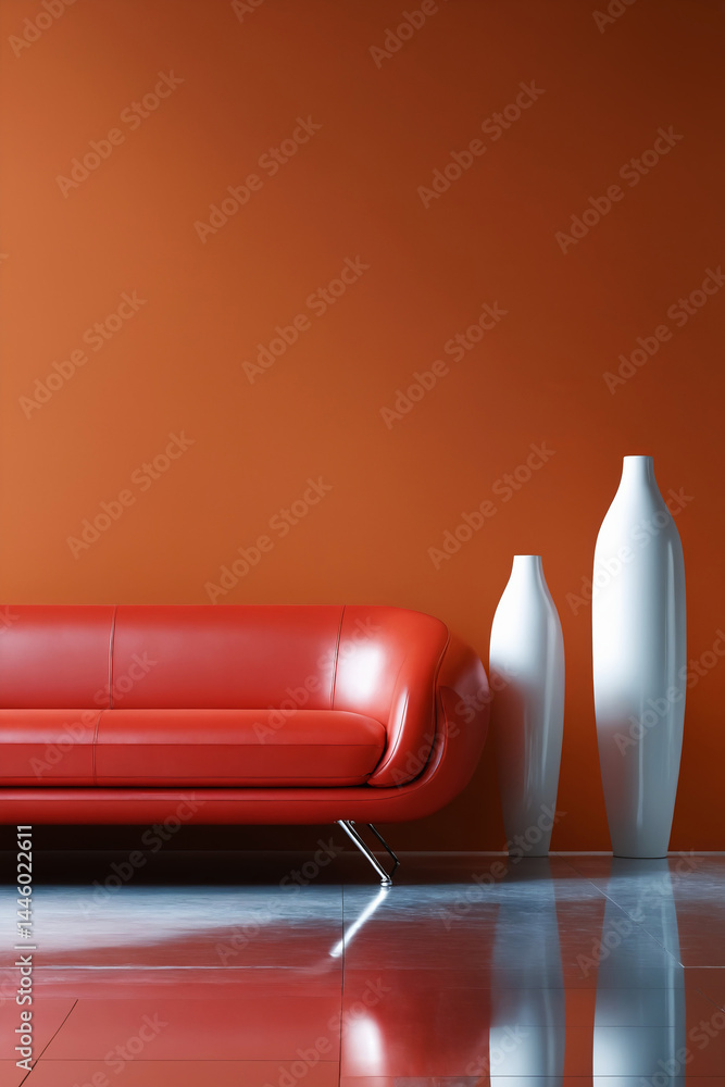 Beautiful minimalistic interior background