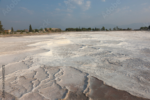 Fototapeta Naklejka Na Ścianę i Meble -  Türkey Pamukkale on a sunny spring day