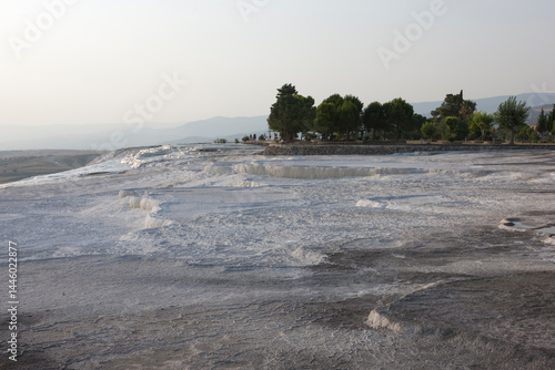 Fototapeta Naklejka Na Ścianę i Meble -  Türkey Pamukkale on a sunny spring day