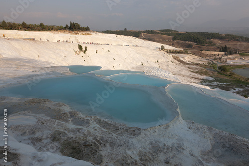 Fototapeta Naklejka Na Ścianę i Meble -  Türkey Pamukkale on a sunny spring day