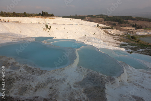 Fototapeta Naklejka Na Ścianę i Meble -  Türkey Pamukkale on a sunny spring day