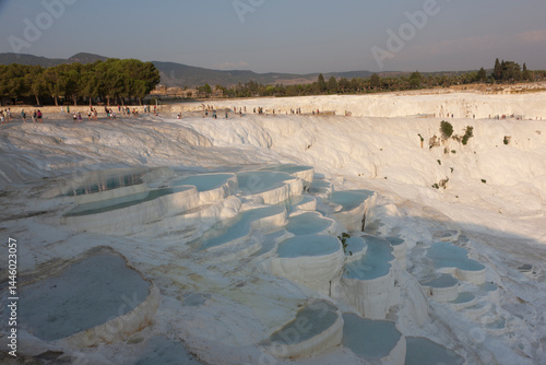 Fototapeta Naklejka Na Ścianę i Meble -  Türkey Pamukkale on a sunny spring day