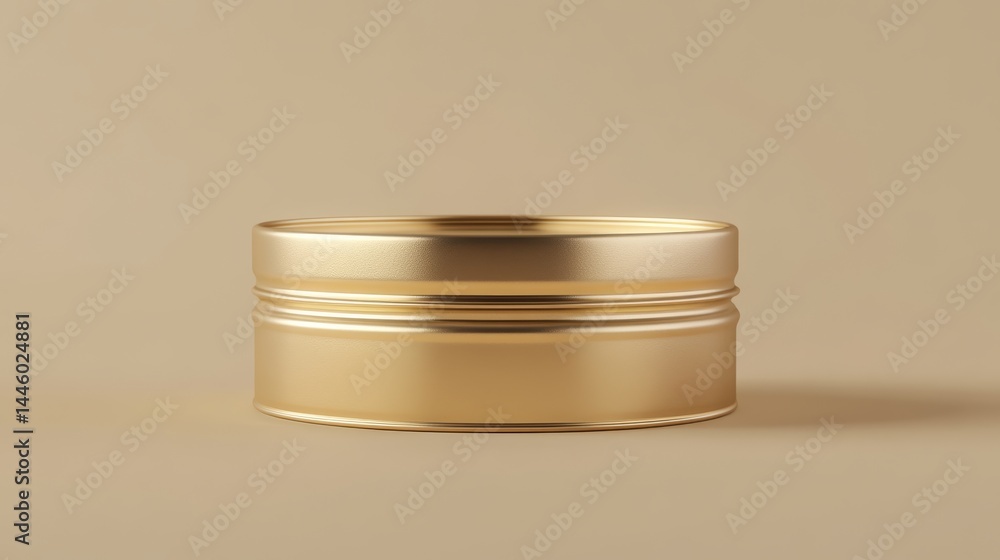 Golden Luxury Container Mockup Golden Luxury Container Mockup