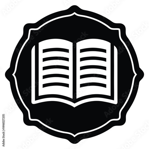 librarian element isolated academic citation sheet on white background