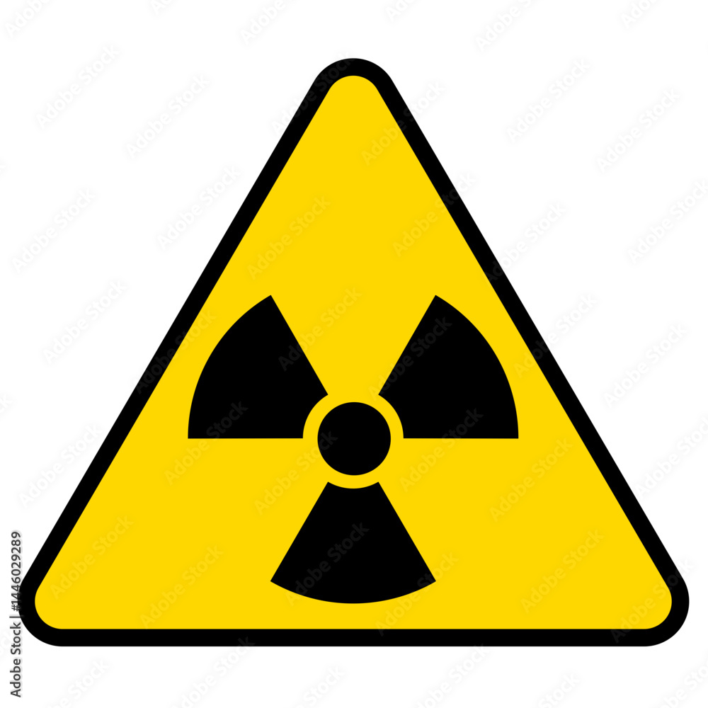 Triangular Radiation Hazard Warning Sign
Triangular Radiation Hazard Warning Sign