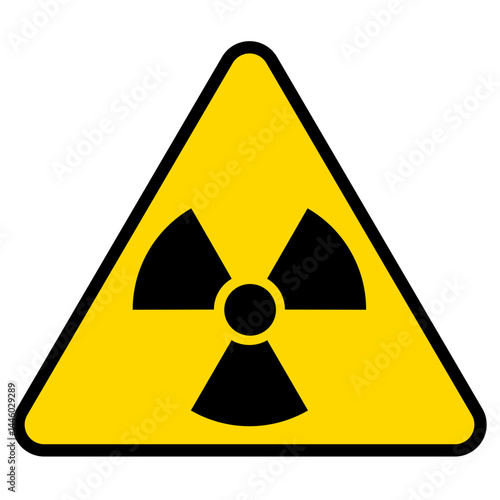 Triangular Radiation Hazard Warning Sign

