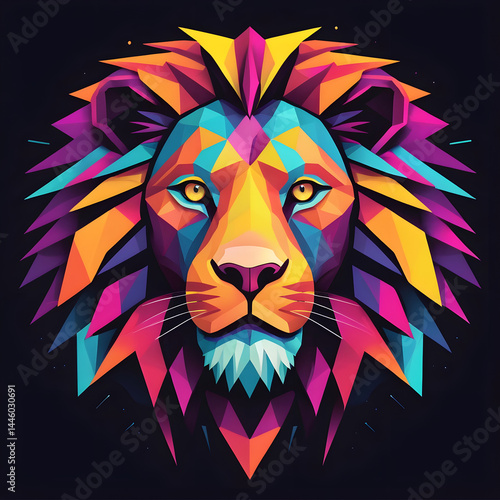 lion head vector illustration