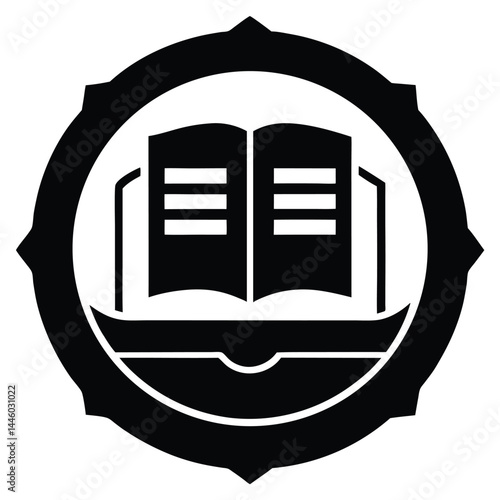 librarian element isolated e library login screen on white background