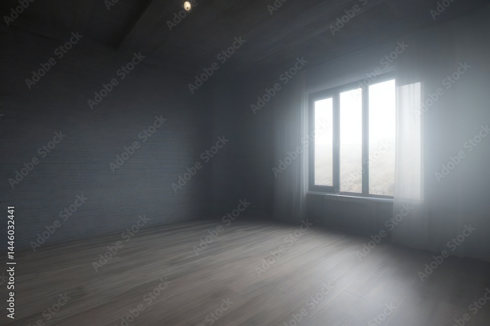 Fototapeta premium empty room with a window