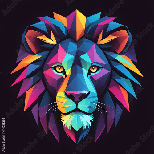 lion head vector illustration