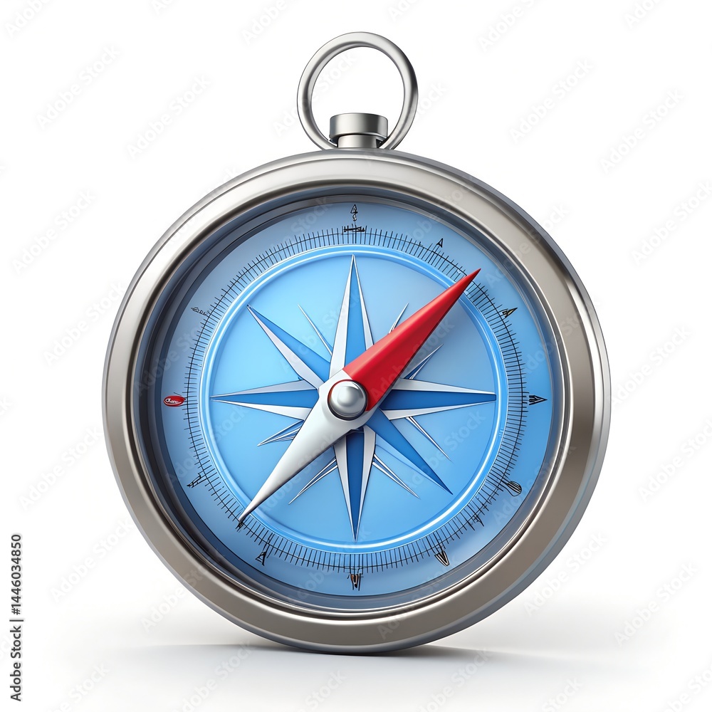 compass on white background compass on white background