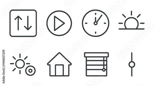 Minimalist icons for home automation and control interfaces