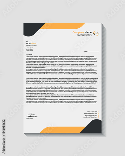 Modern Business And Corporate Letterhead Template Design