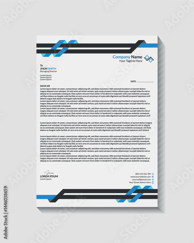 Modern Business And Corporate Letterhead Template Design