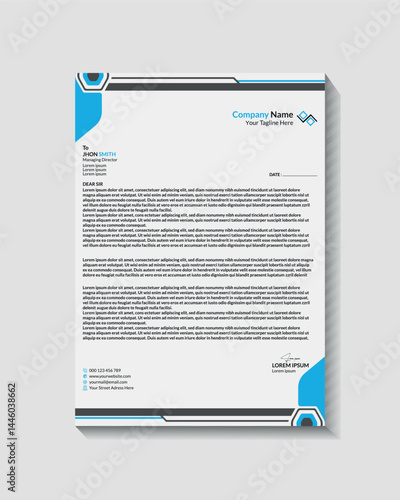 Modern Business And Corporate Letterhead Template Design