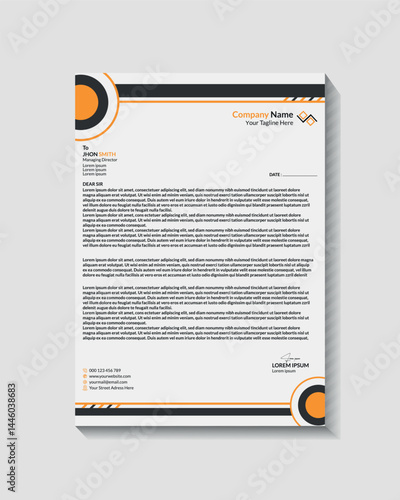 Modern Business And Corporate Letterhead Template Design