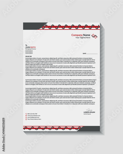 Modern Business And Corporate Letterhead Template Design