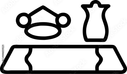 Cultural Souvenirs on a white background