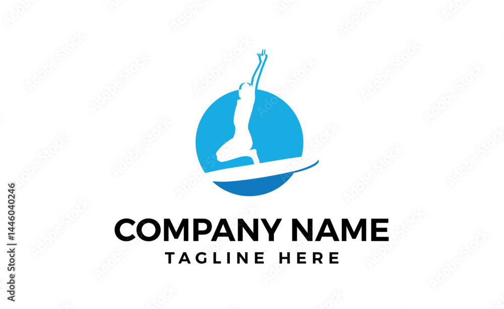 Surfing logo design. vector illustration Surfing logo design. vector illustration
